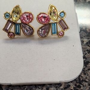 Elegant Multicolor Gemstone Earrings